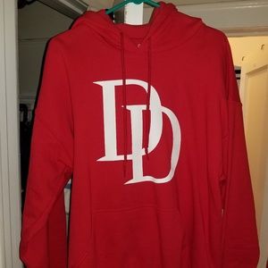 Marvel Red Daredevil Hooded Sweatshirt Hoodie L